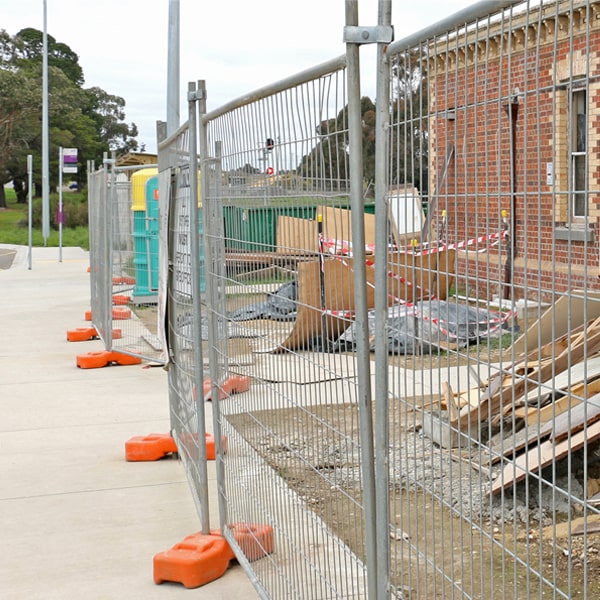 what's the procedure for booking the removal of the temporary fence once my job or even is over